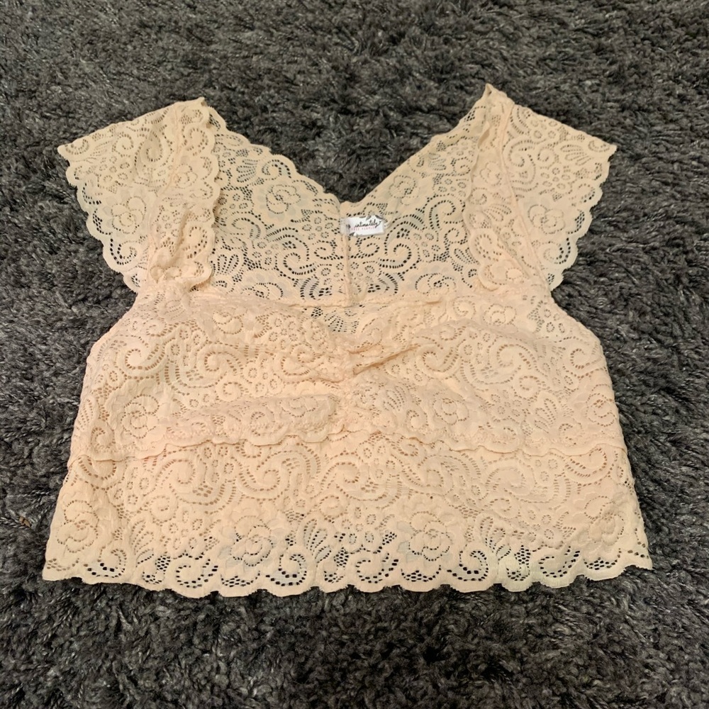 Free People Intimates lace crop top